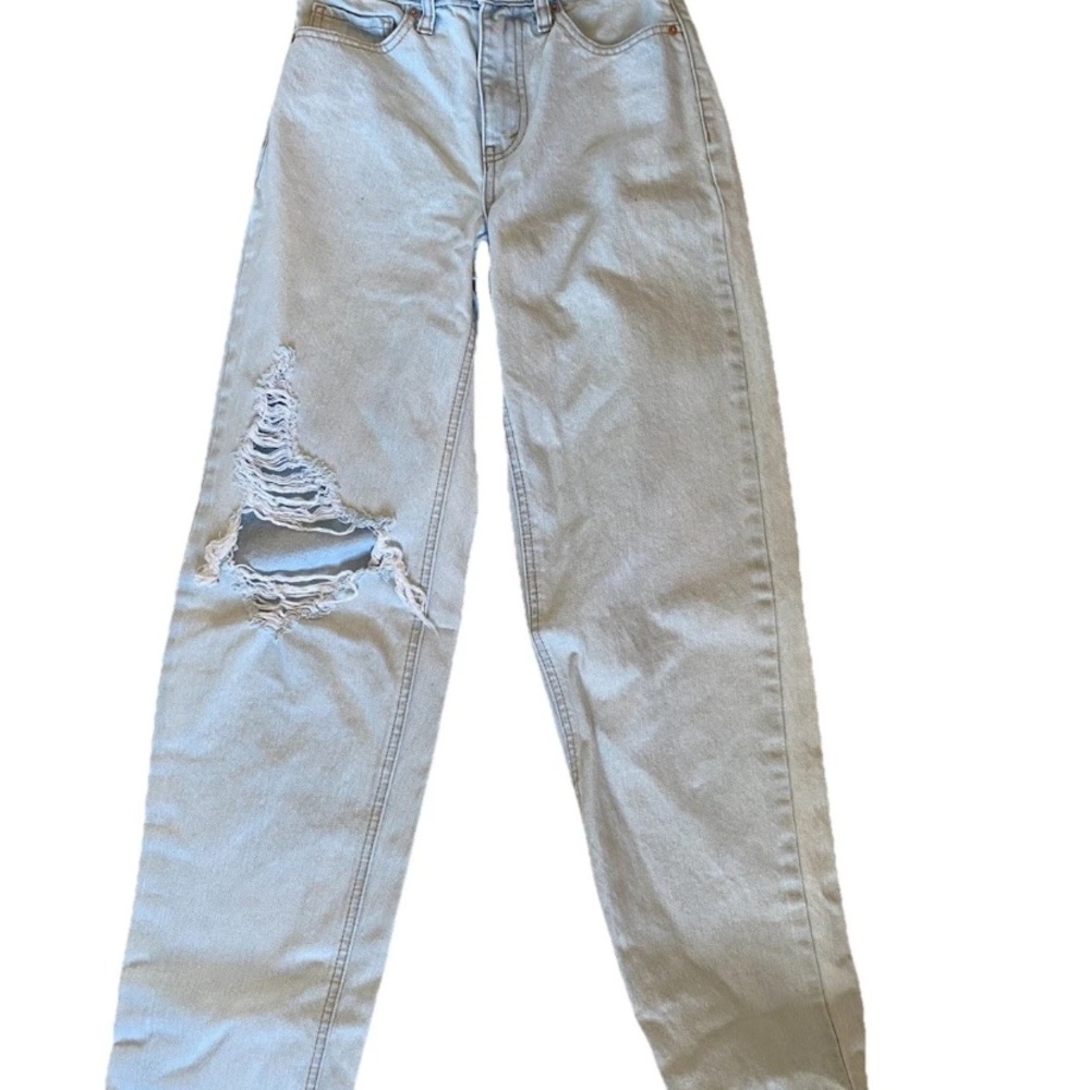 Wild Fable Size 00 90's Mid-Rise Relaxed Straight Light Wash Jeans Women's